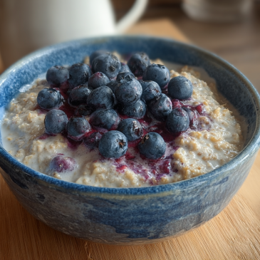 Cremiges Beerenporridge