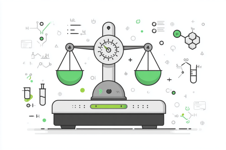 Zeichnung einer Waage