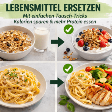 Lebensmittel ersetzen: Mit einfachen Tausch-Tricks Kalorien sparen und mehr Protein essen